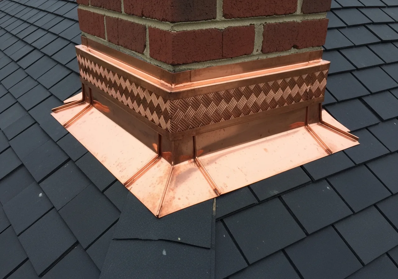 Chimney flashing rebuild in Hunter Mill area, Vienna